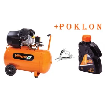 Villager kompresor za vazduh VAT VE 100 D + POKLON Multifunkcionalni nož 471005R0 Blister i Villager ulje za vazdušne kompresore 600ml Villager kompresor za vazduh VAT VE 100 D + POKLON Multifunkcionalni nož 471005R0 Blister i Villager ulje za vazdušne kompresore 600ml